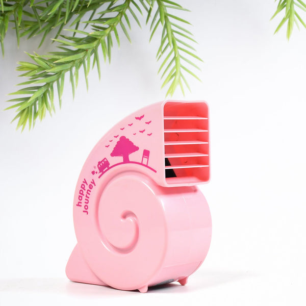 Cute USB Mini Fan: Bright, Quiet & Portable for Your Desk (Battery Not Included)