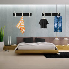 Wall Mounted Coat Hanger Rack – 6 Hooks for Clothes, Jackets & Hats